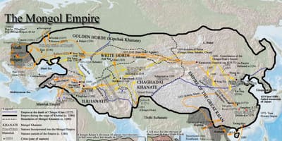 Storia mongola mappa