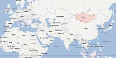 Mappa della Mongolia mappa dell'asia